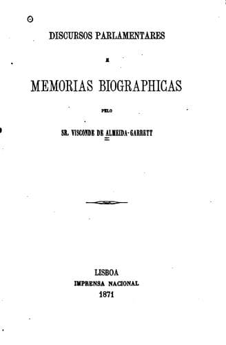 Discursos parlamentares e memorias biographicas