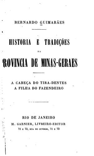 Historia e tradiçoes da provincia de Minas-Geraes...