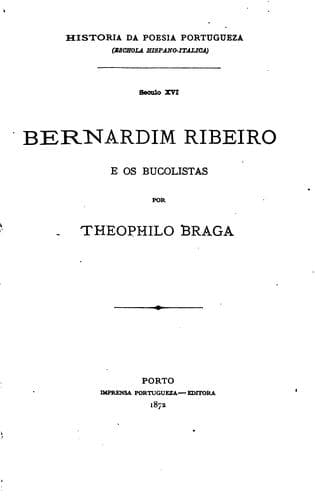 Bernardim Ribeiro e os bucolistas