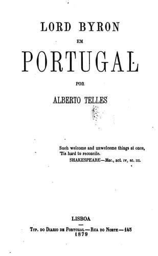 Lord Byron em Portugal