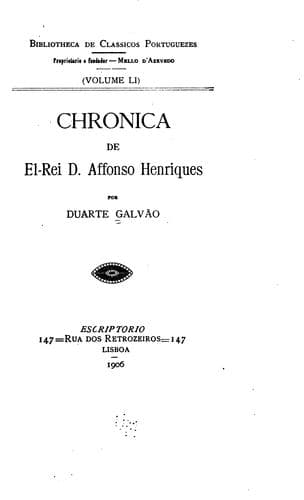 Crónica de el-Rei D. Afonso Henriques