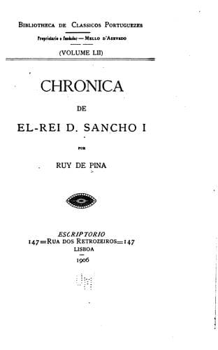 Chronica de el-rei D. Sancho I