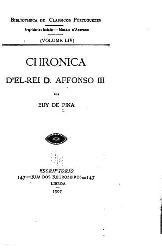 Chronica d'el-rei D. Affonzo III