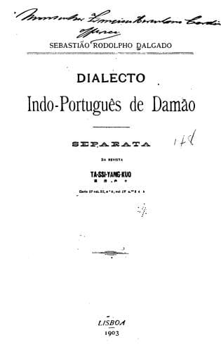 Dialecto indo-português de Damão.