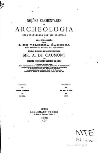 Noções elementares de archeologia.