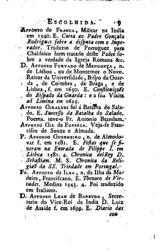 Bibliotheca luzitana escolhida