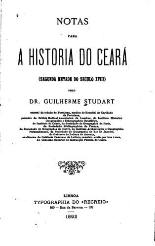 Notas para a historia do Ceara: (segunda metade do seculo XVIII)