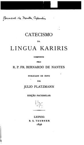 Catecismo da lingua kariris