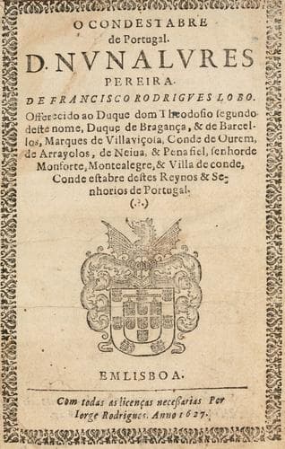 O condestabre de Portugal: D. Nunoalvres Pereira