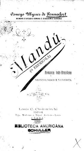 Mandú (o eremicola): romance indo-brazileno neontologico e nativista