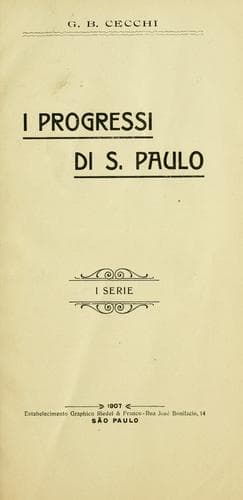 I progressi di S. Paulo.