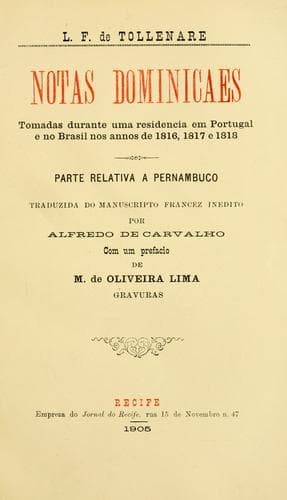 Notas dominicaes tomadas durante uma residencia em Portugal e no Brasil nos annos 1816, 1817 e 1818.