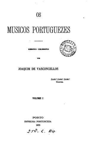 musicos portuguezes: biografia-bibliografia