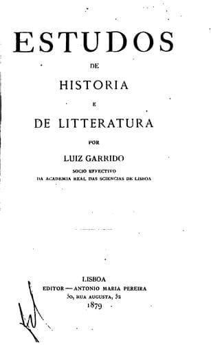 Estudos de historia e de litteratura