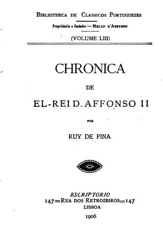 Chronica de el-rei D. Affonso II.