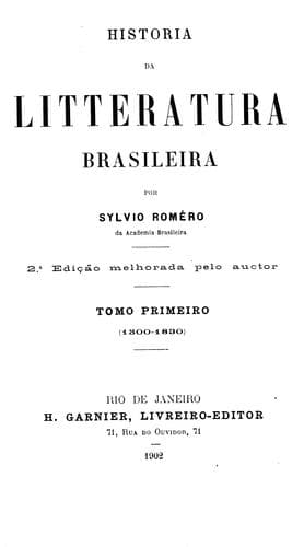 Historia da litteratura brasileira