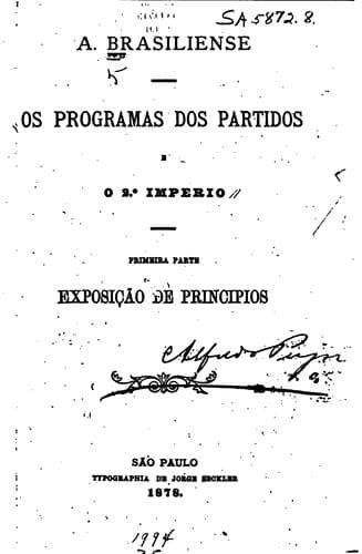 Os programas dos partidos e o 2. ̊imperio ...