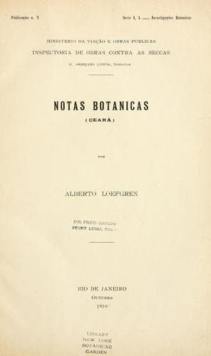 Notas botnicas (Cear)