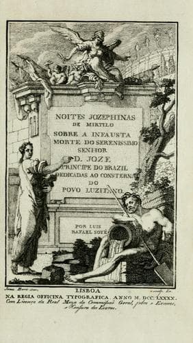 Noites jozephinas de Mirtilo: sobre a infausta morte do Serenissimo Senhor D. Joze Principe do Brazil : dedicadas ao consternado povo luzitano