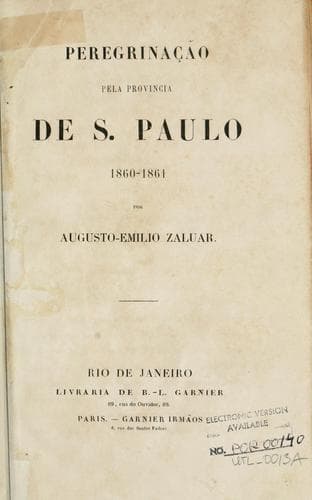 Peregrinação pela Província de S. Paulo (1860-1861)