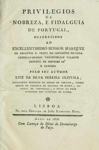 Privilegios da nobreza e fidalguia de Portugal