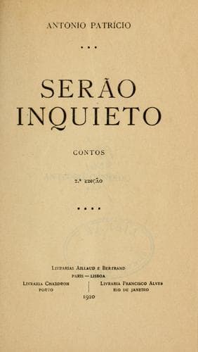 Serão inquieto: contos
