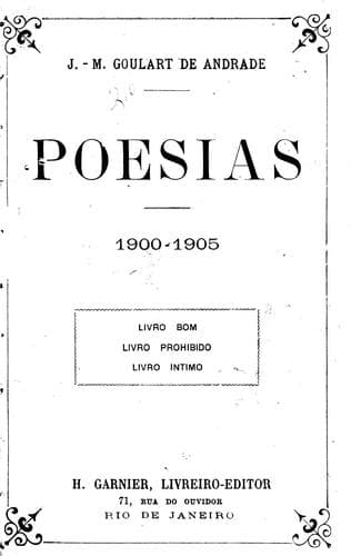 Poesias, 1900-1905: Livro bom, Livro prohibido, Livro intimo