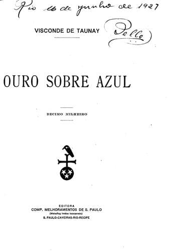Ouro sobre azul
