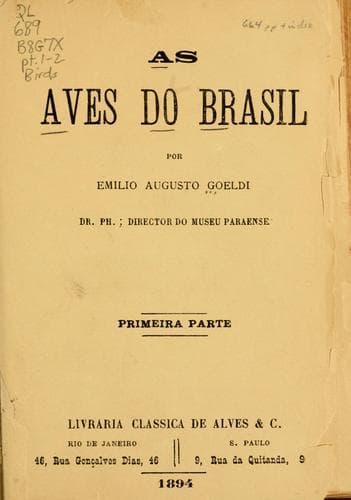 As aves do Brasil