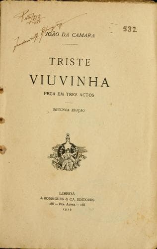 Triste viuvinha: peça em tres actos