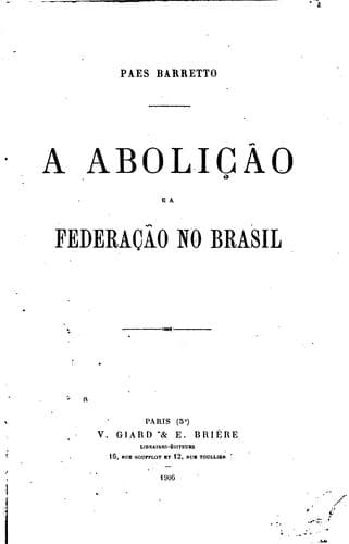 A aboli/Ccão e a federação no Brasil.