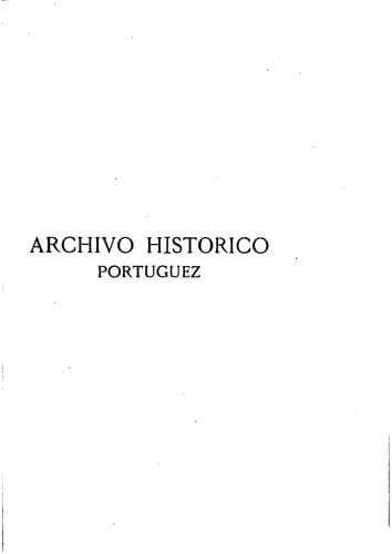 Arquivo historico português.