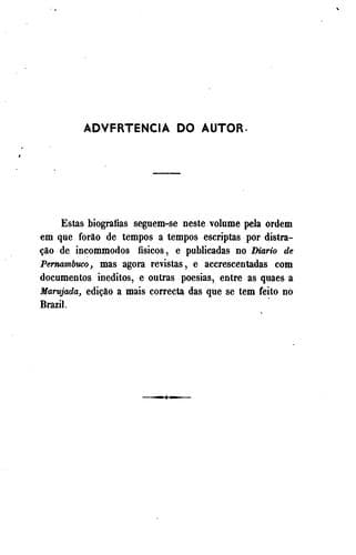 Biografias de alguns poetas, e homens illustres da provincia de Pernambuco