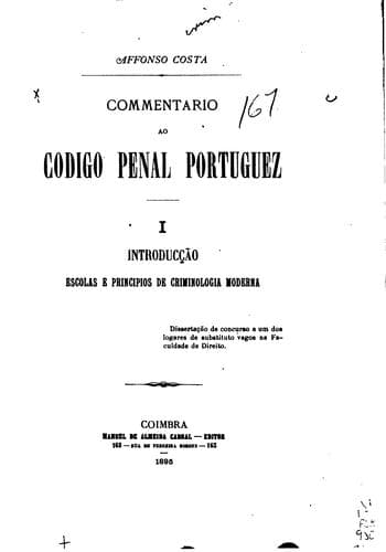 Commentario ao codigo penal portuguez