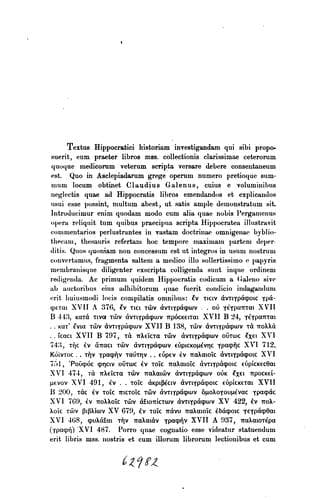 De Galeni vocum Hippocraticarum glossario
