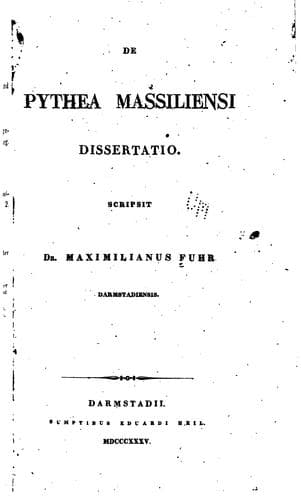 De Pythea Massiliensi Dissertation