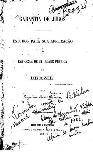 Garantia de juros: estudos para sua applicação as emprezas de utilidade ...