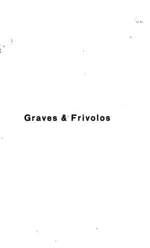 Graves & frivolos: (Por assumptos de arte)