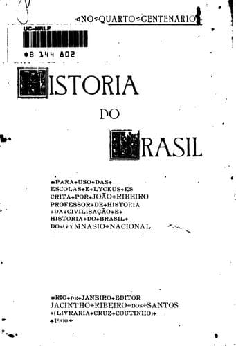 História do Brasil: adaptada ao ensino primário e secundário