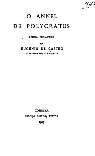 O annél de Polycrates, poema dramático