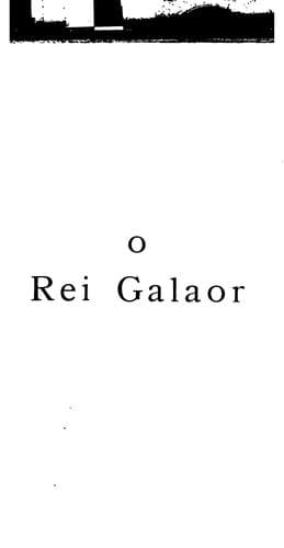 O rei Galaor: poema dramatico