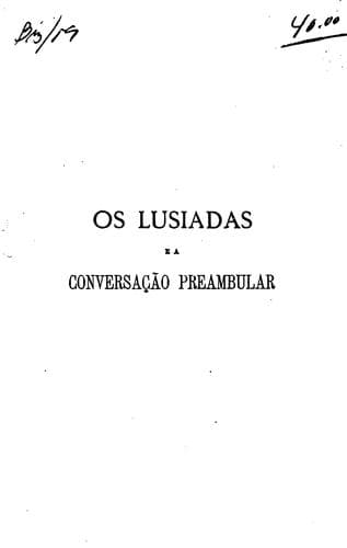 Os Lusiadas e a Conversação preambular