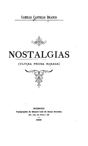 Nostalgias: ultima prosa rimada
