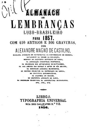 Almanach de lembranças Luso-Brasileiro para ...