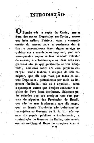 Carta que ao illustre deputado em cortes o senhor Luiz Nicolão Fagundes Varella escreveo hum ...