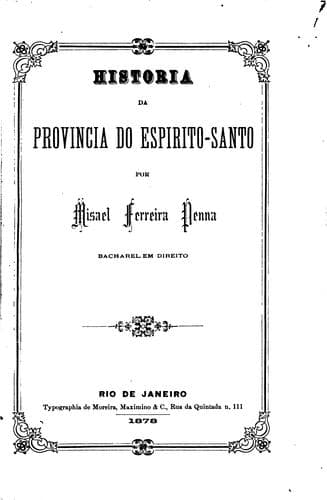 Historia da Provincia do Espirito-Santo