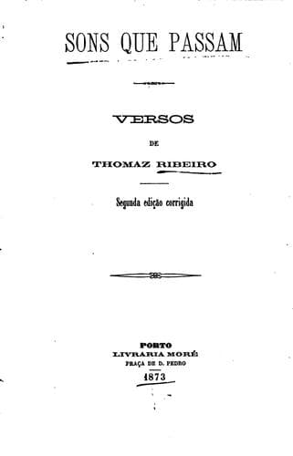 Sons que passam: versos