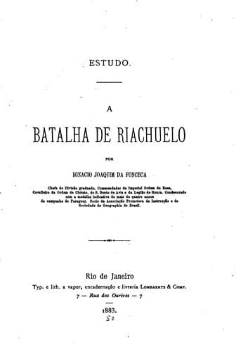 Estudo: A batalha de Riachuelo