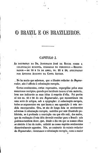 O Brazil e os brazileiros