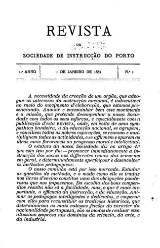 Revista da Sociedade de Instrucção do Porto